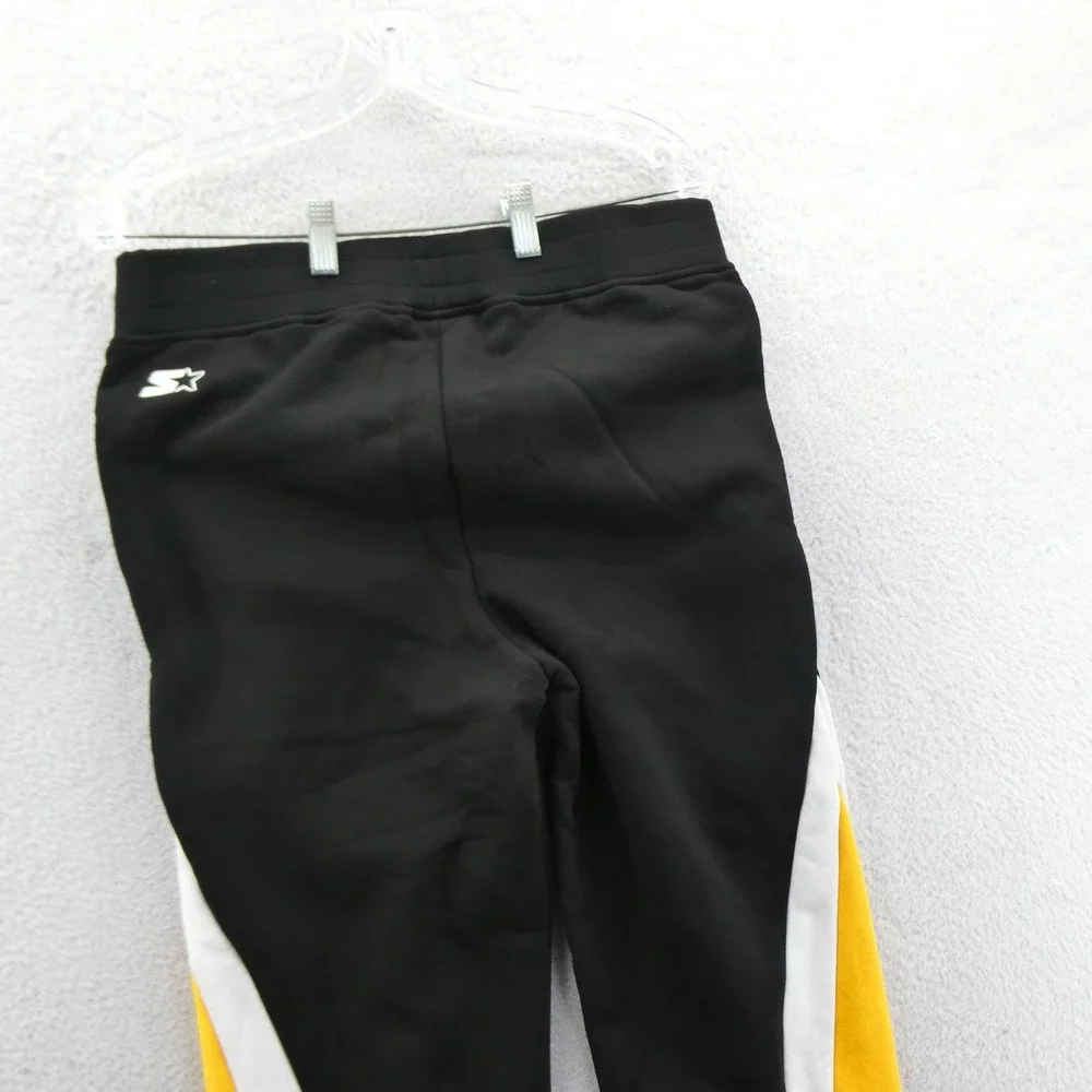 Starter Sweatpants Mens Medium Pittsburgh Steelers Black Gold Colorblock Vintage